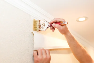 Pose de papier peint à Neydens — revêtements muraux et toiles de verre